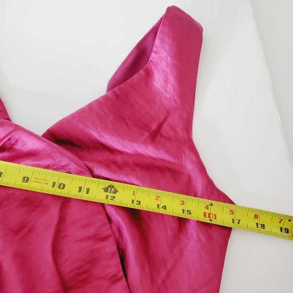 NWT Satin Raspberry Cocktail Dress/ wedding guest, cocktail formal ADELYN RAE - Picture 5 of 10